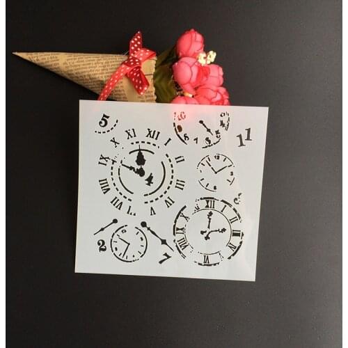 1Pcs 13*13cm Scapbook Stencil Cake Decorating Tool scrapbooking DIY Decorating Stencil Fondant Pattern Printing Spray Template