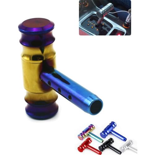 Universal Car Aircraft Manual operating Gear Stick Gearstic Shift Lever Knob Silver Gear shift knob Aluminum Automatic