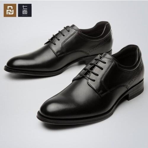 Xiaomi youpin qimian Top layer cowhide commuter Derby shoes breathable DuPont material antibacterial insole