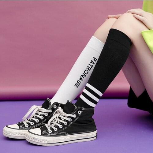 Penholder female socks asymmetric mandarin duck socks Japanese JK high leg socks stockings