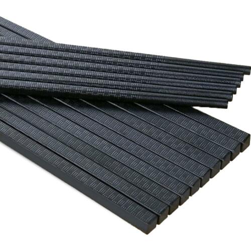 10 Pairs of Fiberglass Chopsticks Reusable Chopsticks Dishwasher-safe Chinese Japanese Chopsticks 24/27cm Long Without Sliding