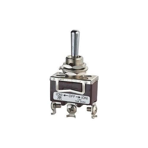 10pcs 3-Pin Toggle ON-OFF-ON Switch Momentary 15A 250VAC