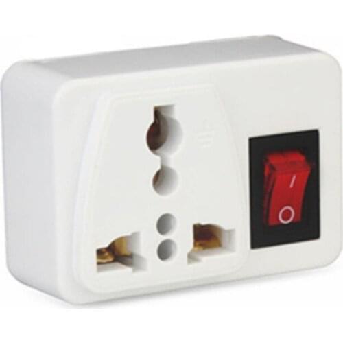 10pcs US UK Euro EU Au to US Power AC Adapter Plug With Power Switch 250V 10Amp 10A