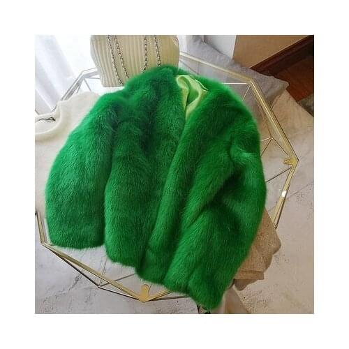 2018 New Style High-end Fashion Women Faux Fur Coat S44