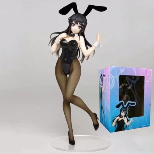 22cm Anime Rascal Does Not Dream Of Bunny Girl Sakurajima Mai Sisters Dream Sexy Girl Anime Figurine PVC Action Figures Toys