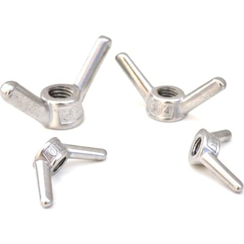304 steel wing nut M6 M8 M10 12 M14 M16 M20 M22 M24 handle nut ship rope cord base nut bolt screw nut