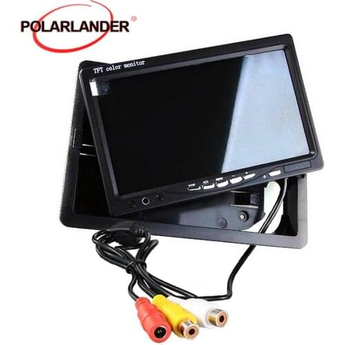 7 inch digital Color TFT LCD with 2 Channels Video car monitor reverse rearview parking system for car backup rear view camera