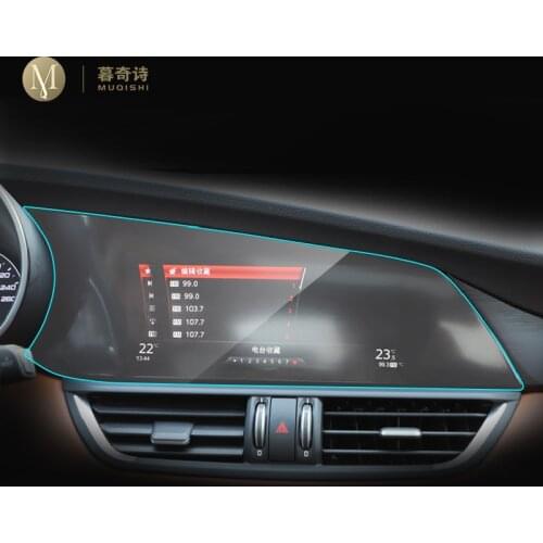 For Alfa Romeo Giulia 2015-2020 Car GPS Navigation Protective Film LCD Screen TPU Cover Anti-Scratch Screen Protector 8.8 Inch