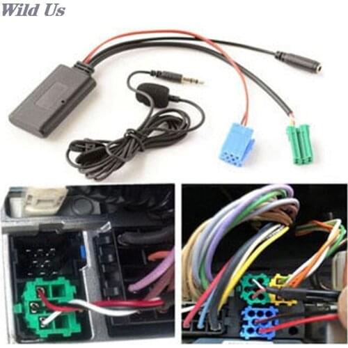 Car Bluetooth 5.0 Aux Cable Microphone Handsfree Mobile Phone Free Calling Adapter for Renault 2005-2011