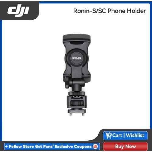 DJI Ronin-S/SC Phone Holder securely attaches to the cameras hot shoe mount to enable ActiveTrack 3.0 Original
