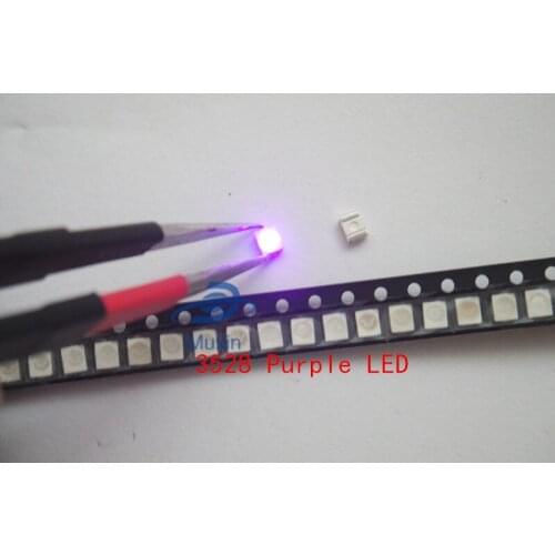 SMD led diode free shipping 1000pcs 3528/1210 purple/uv smd/smt plcc-2 high quality ultra bright light-emitting diodes