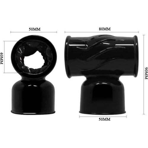 HEBUZHOU Male Penis Masturbator AV Massager Vibrator Cap Cock Masturbation Magic Wand Stick Head Attachment Sex Toy Products