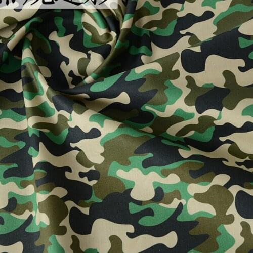 Camouflage Print Cotton Fabric for Kids Clothes Hometextile Cushion Cover Table Cloth DIY Needlework Material