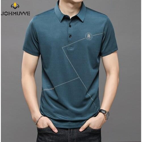 Мужские поло JOHMUVVE China At AliExpress