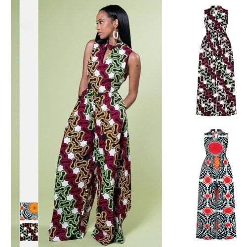 New african clothes for women Ethnic robe wax High Quality Party nigerian clothes Fashion Jumpsuits
