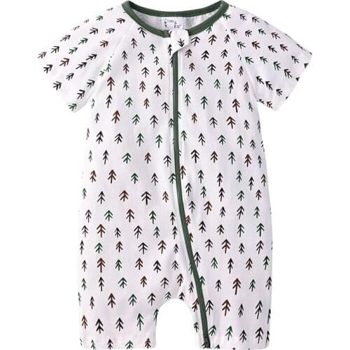 Summer pajamas baby bodysuits 0-24M short Jumpsuit newborn baby girl boy clothes cotton infant bodysuit arrow costume BR295