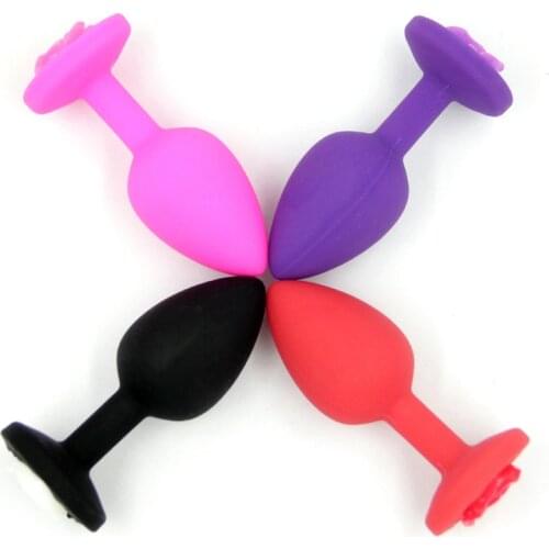 Small Sexy Stainless Steel Butt Plug Anal Beads Crystal Jewelry Stimulator Sex Toys Dildo Anal Plug Gay Products