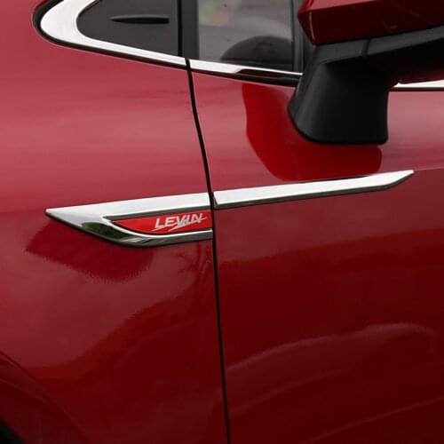 Fashion 3D Metal Car Side Fender Emblem Badge Sticker Decals For Toyota Corolla S LE Levin Hybrid 2019 2020
