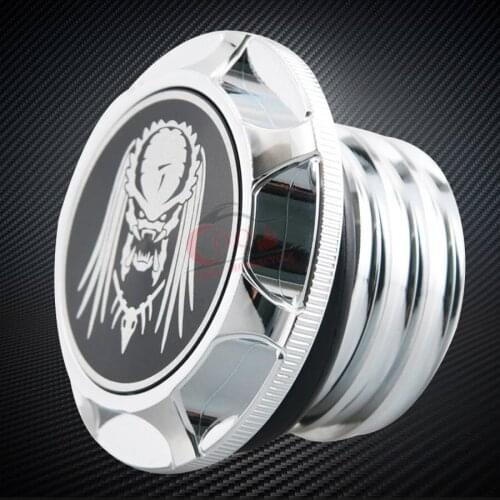 Motorcycle Chrome Predator Fuel Gas Tank Oil Cap Fits For 1996-2014 Harley 72 XL1200V 48 XL1200X Fuel Gas Tank Oil Cap