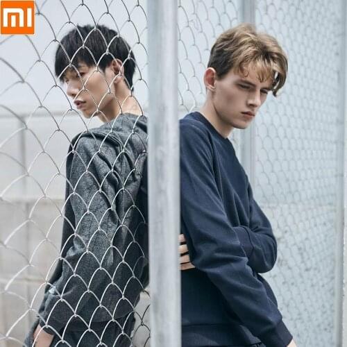 Xiaomi Classic mens fleece Round neck Sweatshirt soft autumn loose bottoming Sports Casual Long sleeve Sportswear