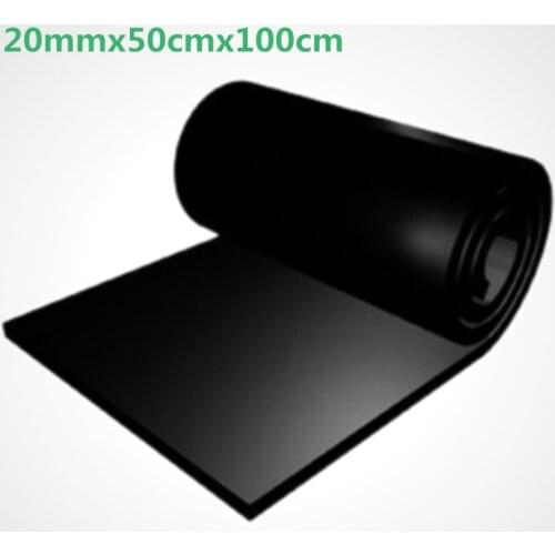 Custom Made Conductive Rubber Slab Sheet 2mm X 50cm X 100cm about 1000-10000 Ohm Black