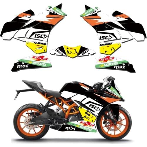 Motorcycle ADV Graphics Backgrounds Street Bike Stickers DECALS For KTM RC125 200 250 390 2014 2015 2016 250RC 390RC 200RC 125RC