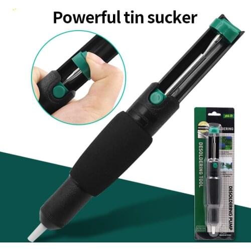 Plastic Powerful Desoldering Pump Suction Tin Vacuum Soldering Iron Desolder Gun Soldering Sucker Pen Removal Hand Welding Tools