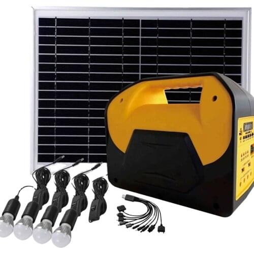 Portable Home DC Solar System with lithium battery solar energy kit