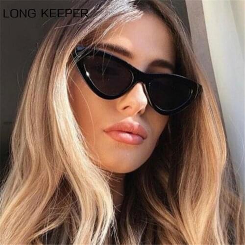 Vintage Cat Eye Sunglasses Women Cute Sexy Retro Triangle Sun Glasses Brand Designer Small Frame Ladies Eyewear Oculos De Sol