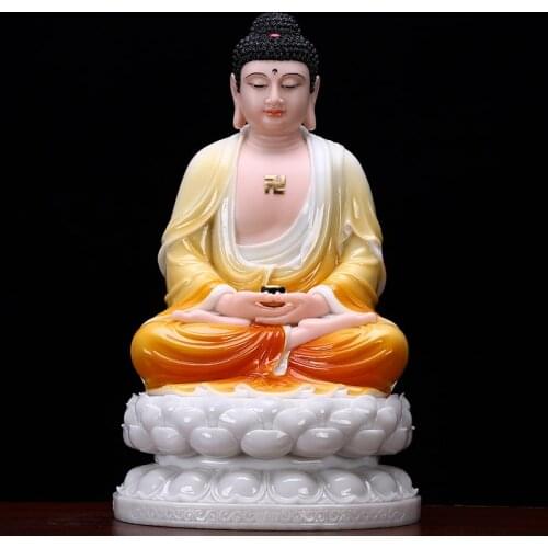 High grade Buddha statue Omnipotent Sakyamuni Buddha statue home family Worship efficacious safe protection GOOD LUCK Talisman