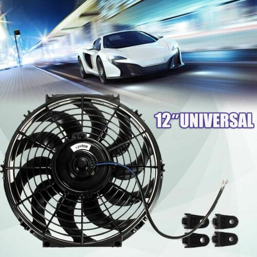 12'' 80W Universal Car Electric Radiator Fan 12V Push Pull Intercooler Cooling
