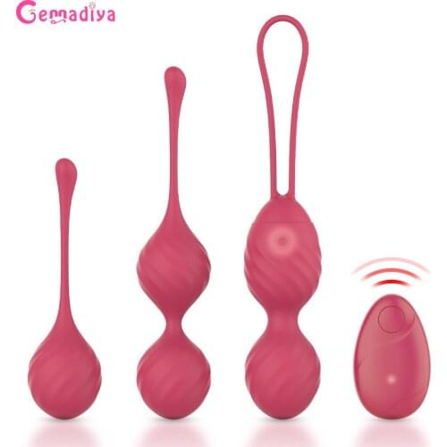4pcs/set Vaginal Tight Balls Remote Control Kegel Balls Vibrator Geisha Ball Vibrating Egg Ball Adults Sex Toys For Woman