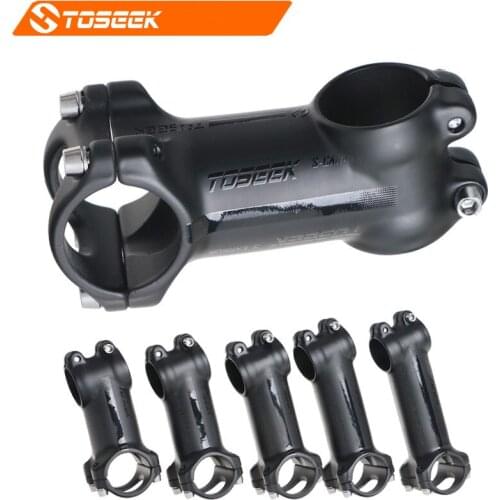TOSEEK Mtb Road Bike Stem 31.8 MM Aluminum Bike Handlebar Stem Bicycle Accessory 6/17 Degree