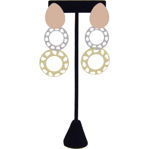Yulaili New Round Shape Drop Earrings for Women Fashion Vintage Geometric Metal Dangle Hanging Earring Jewelry Free Shipping