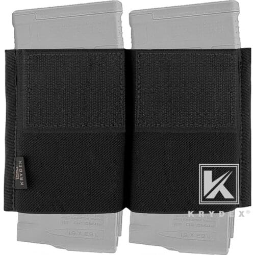 KRYDEX 7.62 HK Magazine Insert Spiritus Style 7.75*4" Elastic Built-in Double Mag. Holder For Micro Fight MK3 MK4 Chest Rig BK