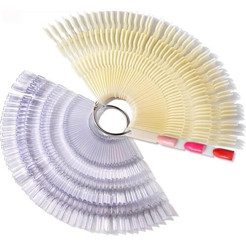 150pcs Bamboo Design False Tips Card Display Nail Polish Colors Natural Transparent Fake Practice Uv Gel Manicure Accessory Tool
