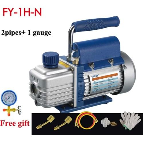 1L Vacuum pump FY-1H-N Air conditioni Add fluoride tool Vacuum pump set With refrigerant table Pressure gauge Refrigerant tube