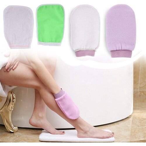 1Pc Shower Spa Exfoliator Two-sided Bath Glove 5colors Body Cleaning Scrub Mitt Rub Dead Skin Removal Bathroom Products
