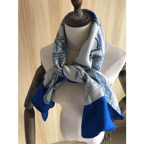 2020 new arrival autumn spring classic design 140*140 cm animal scarf 65% cashmere 35% silk scarf wrap for women lady girl
