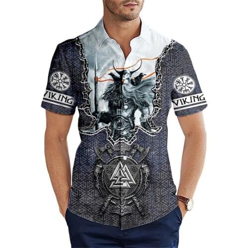2021 Summer 3D All Over Printed Hawaiian Shirt Mens Short sleeve Shirts Skull Tattoo Dark Satanic Pattern Casual Beach Shirt