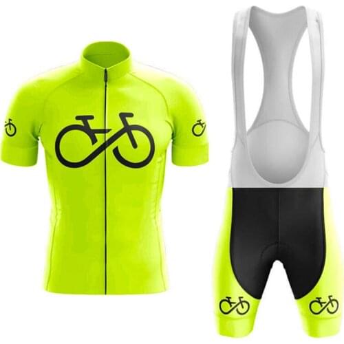 2021 Pro Team Cycling Jersey Set Mens Short Sleeve Maillot MTB Tenue Cyclisme Homme Bike Outfit Complete Summer Bicycle Clothing