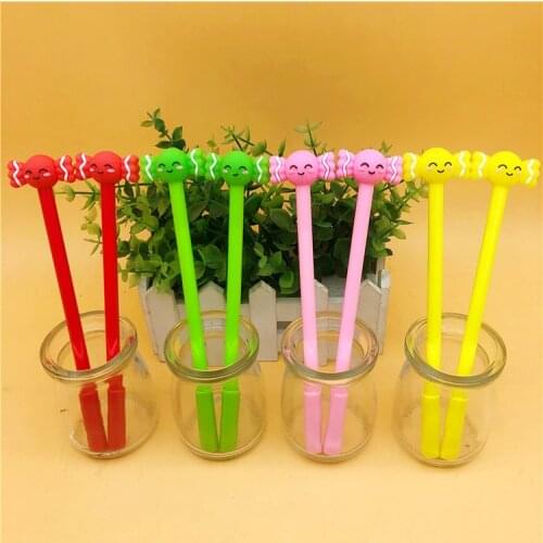 24 Pcs Creative Candy Pie Doll Gel Pen Creative Student Stationery Kawaii School Supplies Pens for Writing
