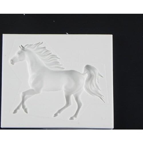 3D Horse Shape Silicone Cake Mold Fondant Cake Decorating Tool Candy Clay Chocolate Soap Moulds for Baking Bakeware