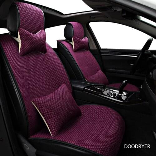 DOODRYER flax car seat covers for Citroen all models c4 c5 c3 C6 Elysee Xsara C-Quatre Picasso auto seat cover cars accessories