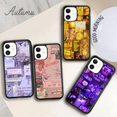 Aesthetic Collage Phone Case for iPhone 11 12 Pro Max mini X XR XS SE 2020 5 6S 7 8 Plus Samsung Galaxy S8 S9 S10 Cover shell