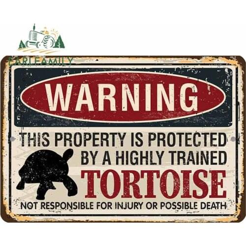 EARLFAMILY 13cm x 9cm For Tortoise Sign Funny Car Stickers Windshield Bumper Occlusion Scratch Car Door Protector Decal