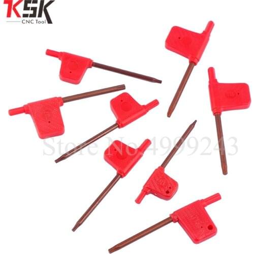 Factory wholesal 20pcs Red Flag Torx T6 T7 T8 T9 T10 T15 T20 Screw wrench Machine Tool Plum wrench red flag wrench pole wrench
