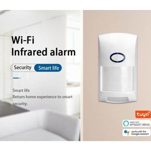 Tuya Smart WiFi Infrared Detectors Motion Sensor Alarm Compatible With Tuyasmart APP Smart Life APP Intelligent recognition