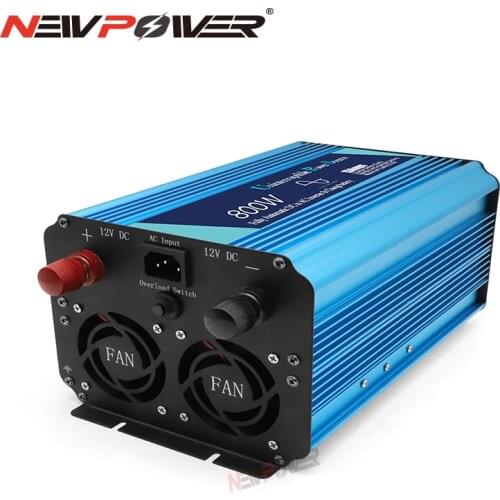 12V/20A 24V/10A 220V 110V 800w pure sine wave inverter UPS Voltage transformer converter LED display USB charging dual socket