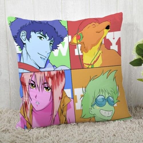 Cowboy Bebop Pillow Cover Customize Pillow Case Modern Home Decorative Pillowcase For Living Room 45X45cm,40X40cm A19.12.13